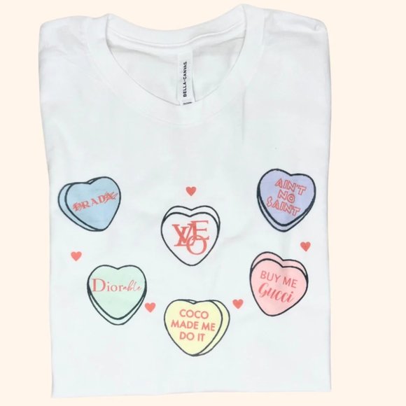 conversation hearts graphic tee Valentine’s Day - Picture 3 of 3